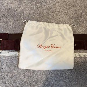 Roger Vivier Burgundy Bag strap